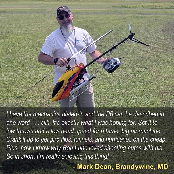Close up of Mark Dean of Brandywine, MD with his newly built P6