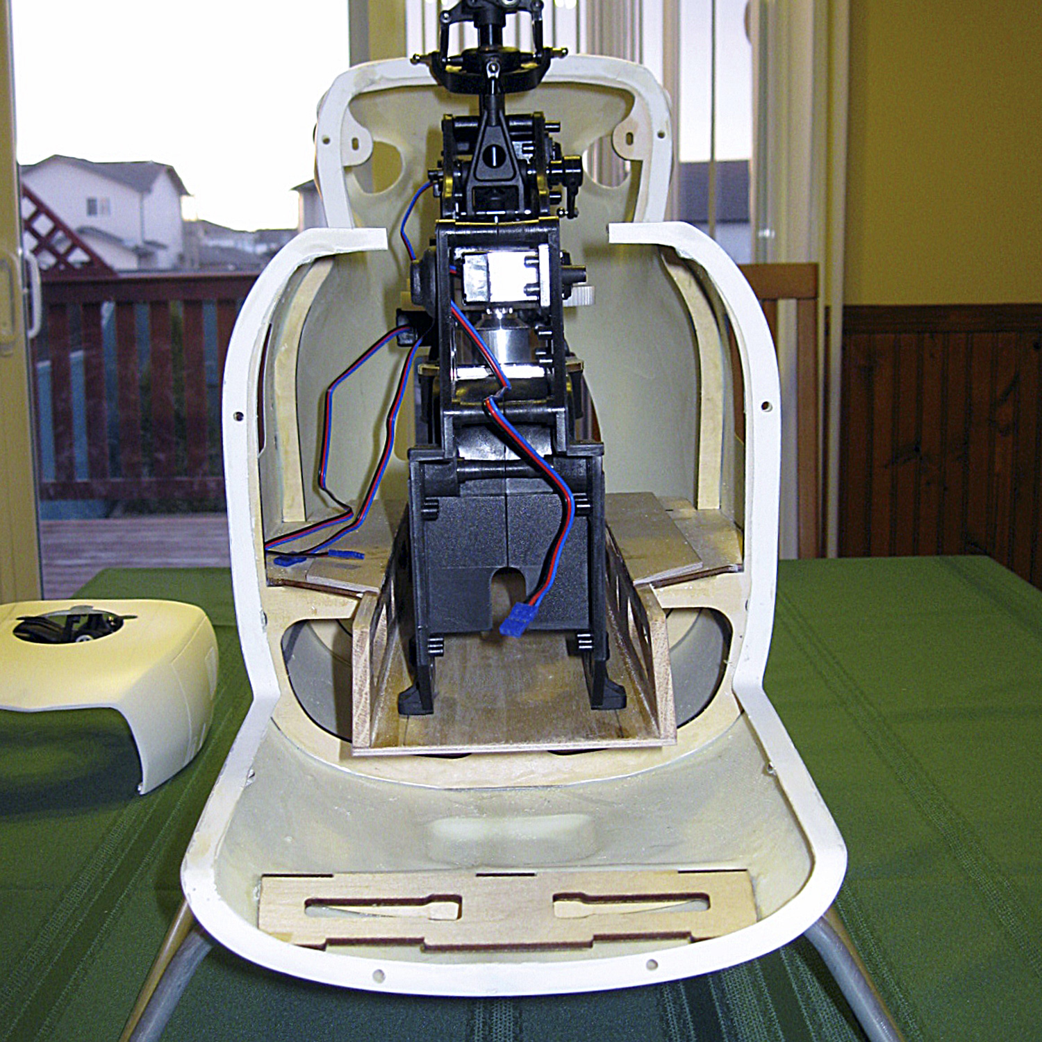 From view of Pantera P6 mechanics installed in a Bolkow fuselage
