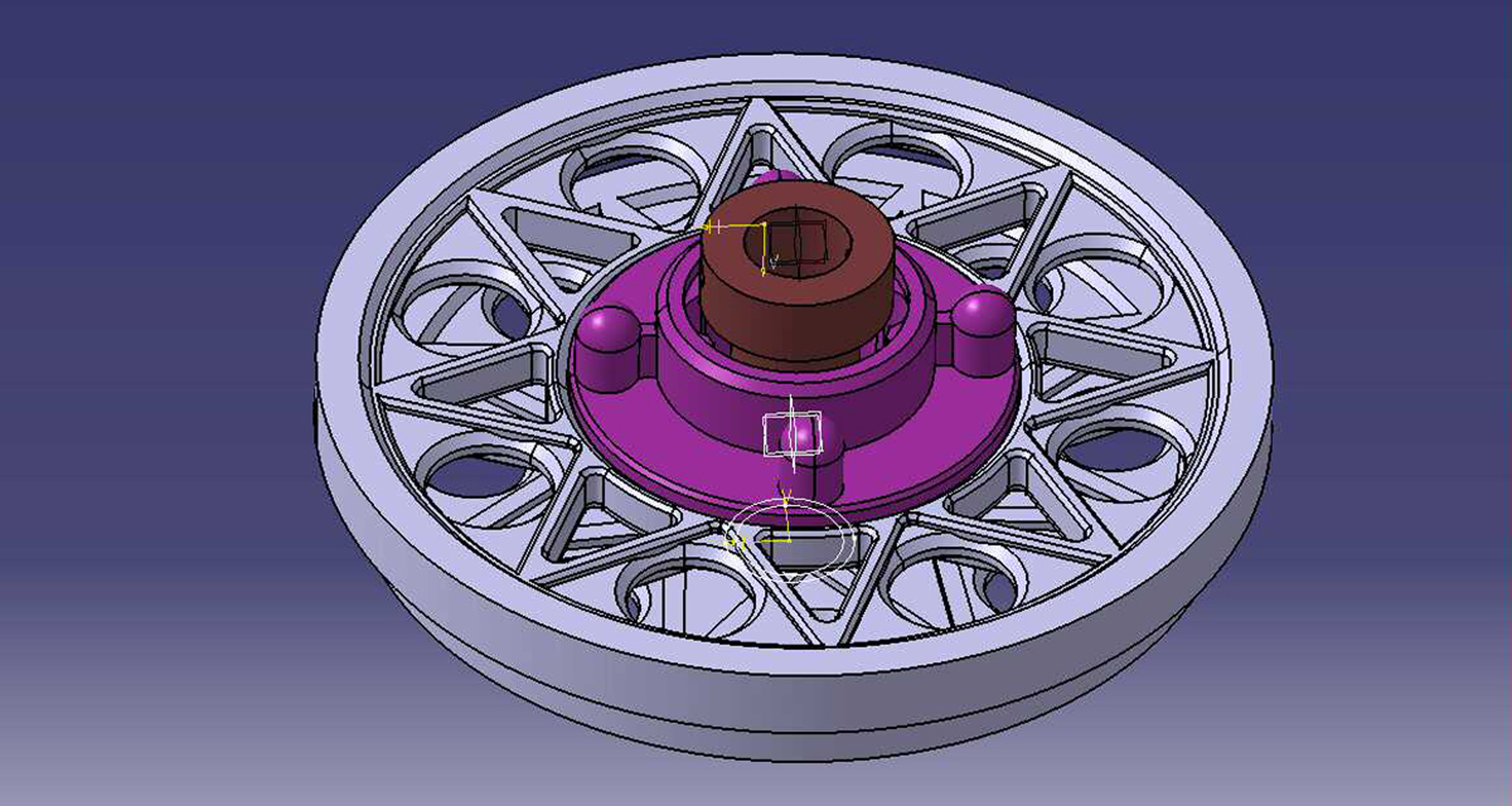 Rendered drawing of the auto hub
