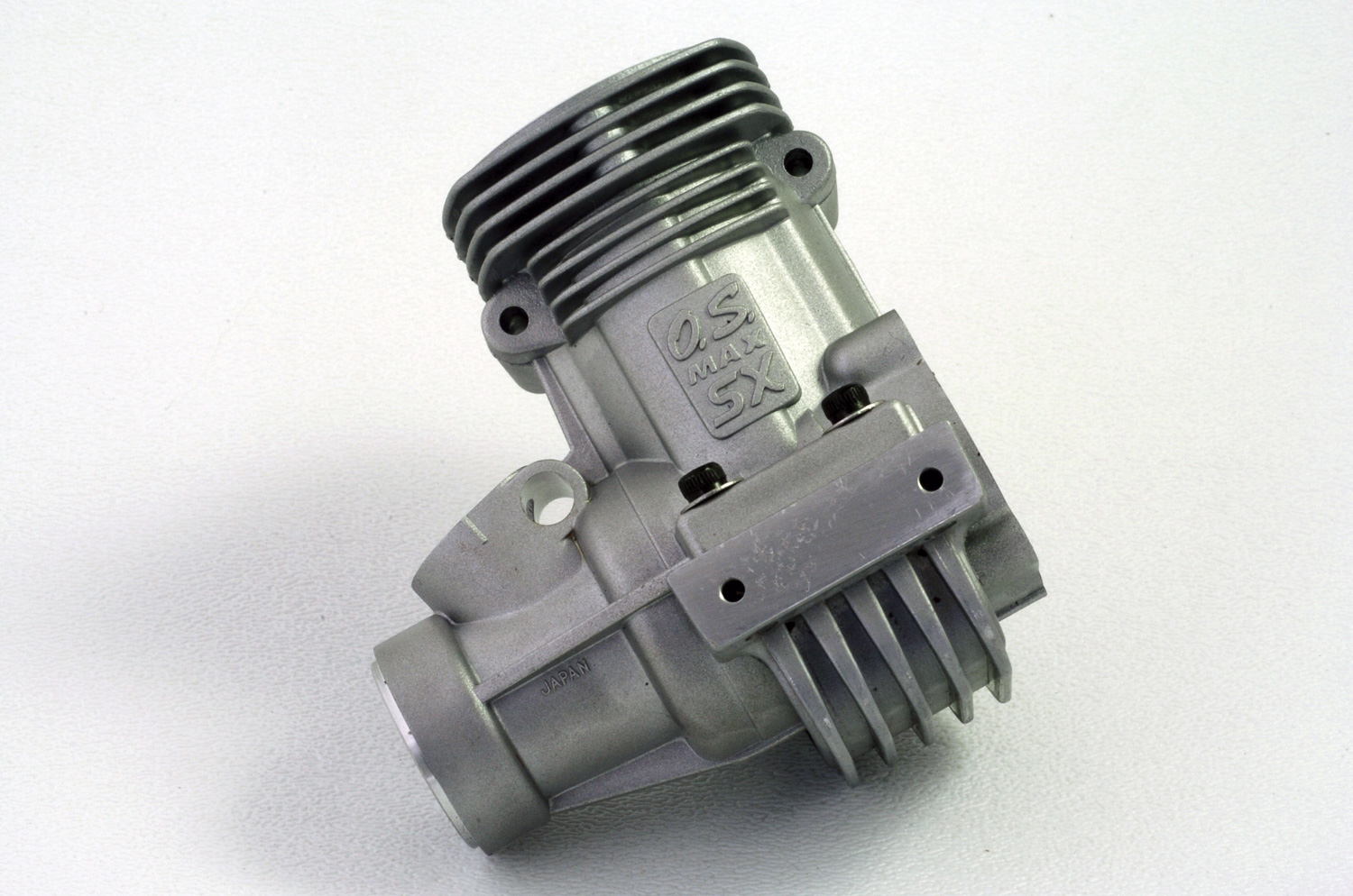 Close up of the crankcase after washing with soap and water.