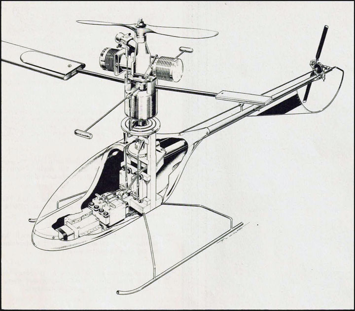 DuBro Whirlybird 505 outline drawing